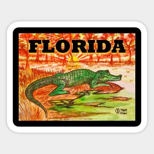 Florida alligator Sticker